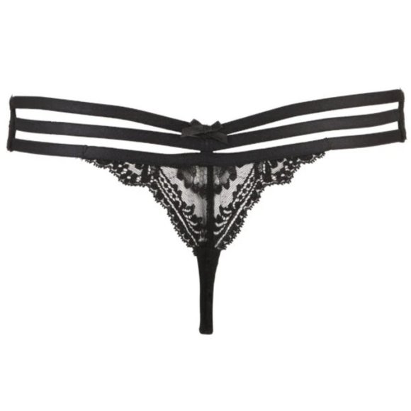 Aubade - Entrevue Secrete Black Basque/Tanga - Sz2 - Picture 9 of 10